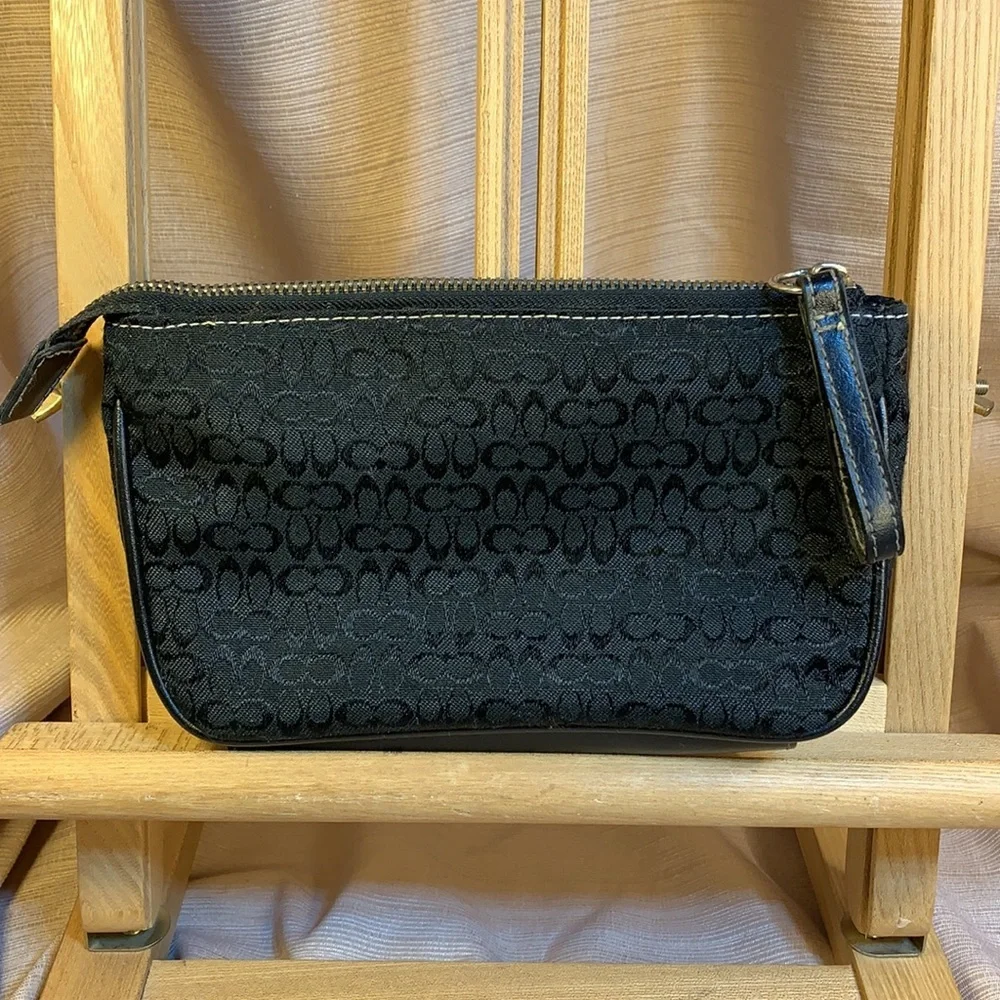 Coach vintage wallet/pouch leather/canvas